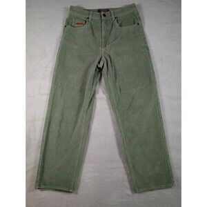 Empyre Corduroy Pants 28 Sage Green Wide Wale Skate Y2K Straight Leg